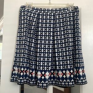 Flowy skirt navy print, size M